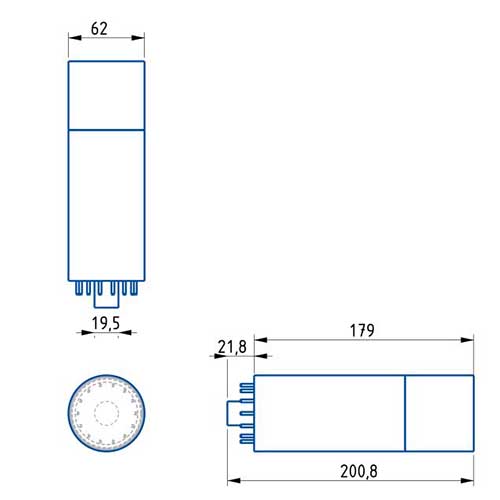 Detektor Seri Terpisah PMT1